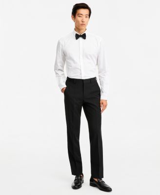 Men's Modern-Fit Wool Blend Super Flex Stretch Tuxedo Pants