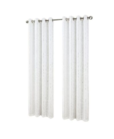RT Designers Collection Bexley Foil Jacquard Polyester Window Curtain Grommet Panel 52" x 84"
