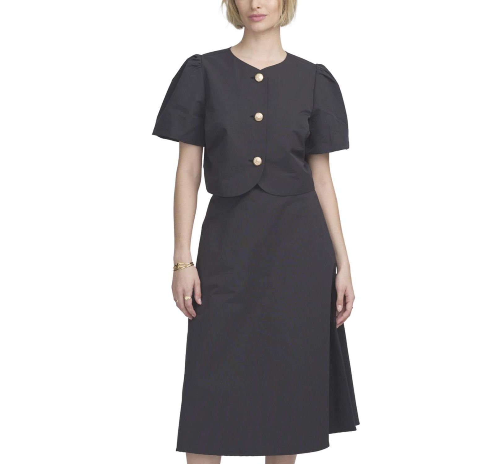 Женский топ ELLE Collection Shirred Sleeve Top