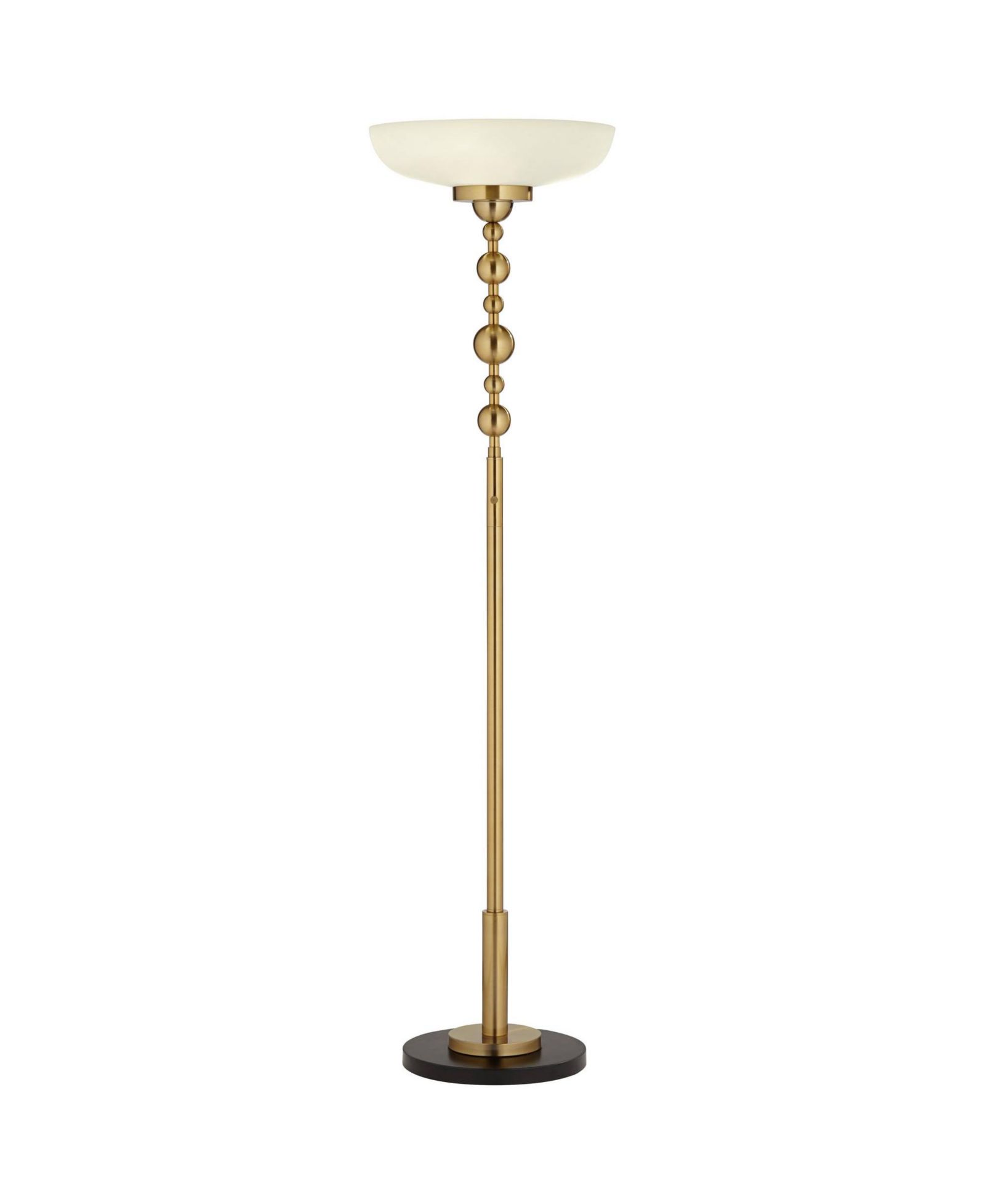 Possini Euro Design Summit Light Blaster Modern Torchiere Floor Lamp Tall Warm Gold Frosted Glass Shade for Living Room Bedroom Office House Home
