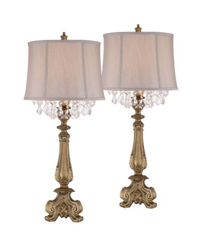 Barnes and Ivy Dubois традиционные настольные лампы 37.25" Tall, комплект из 2 шт