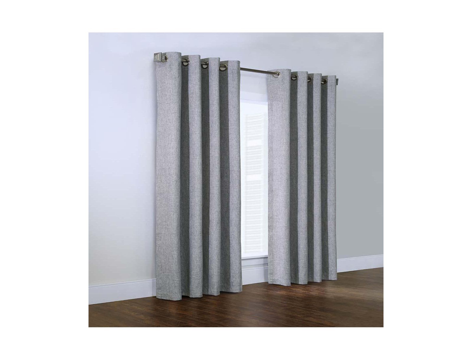 Habitat Linum Solid Textured Inspired Allure Home or Office Light Filtering Grommet Curtain Panel