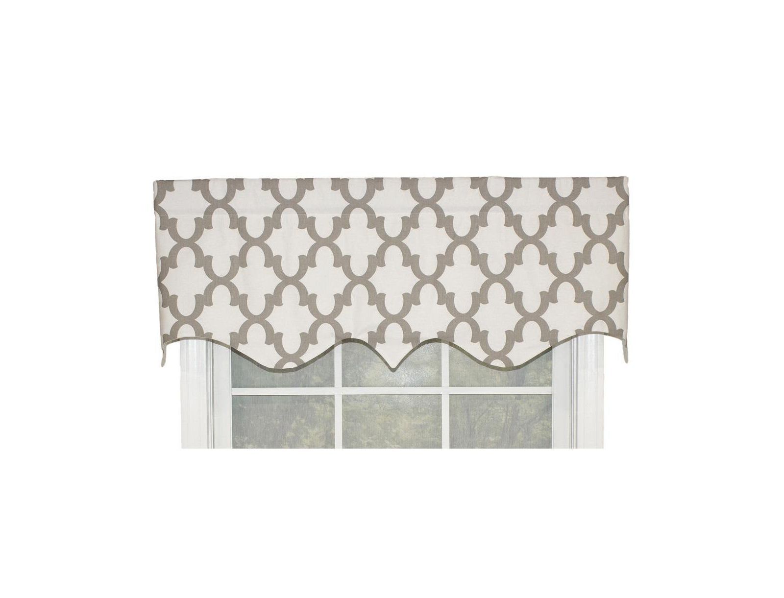 RLF Home декоративная занавеска valance в стиле Ogee, 50" x 17"