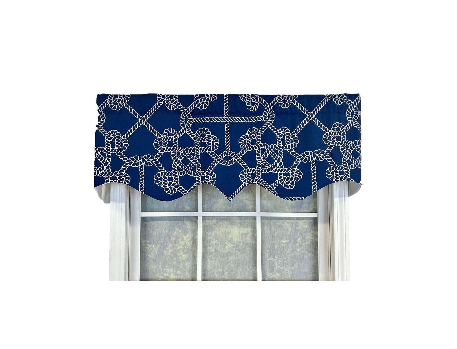 Занавеска RLF Home Ralph Lauren Ruffled Provance 3" Rod Pocket Valance 50" x 17"
