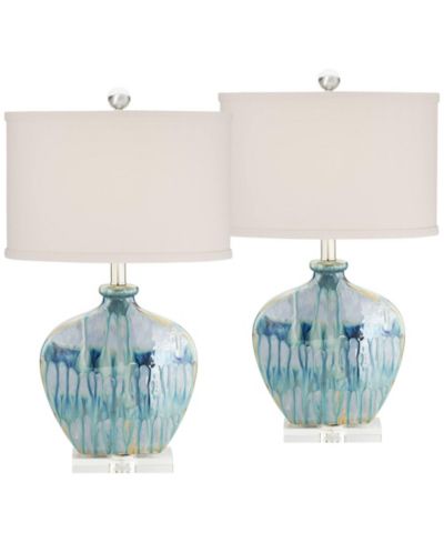 Набор из 2 настольных ламп Possini Euro Design Coastal из керамики, 25" High
