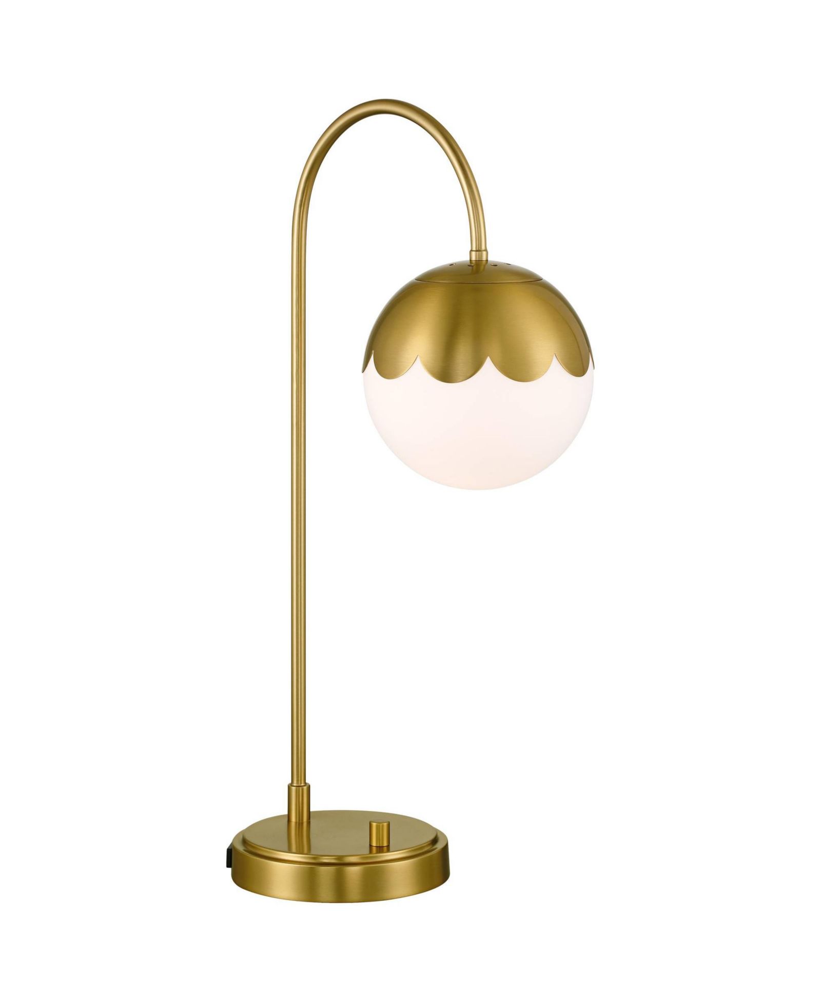 Настольная лампа 360 Lighting Kelowna 25" High Modern USB Port AC Power Outlet Antique Brass Finish Metal