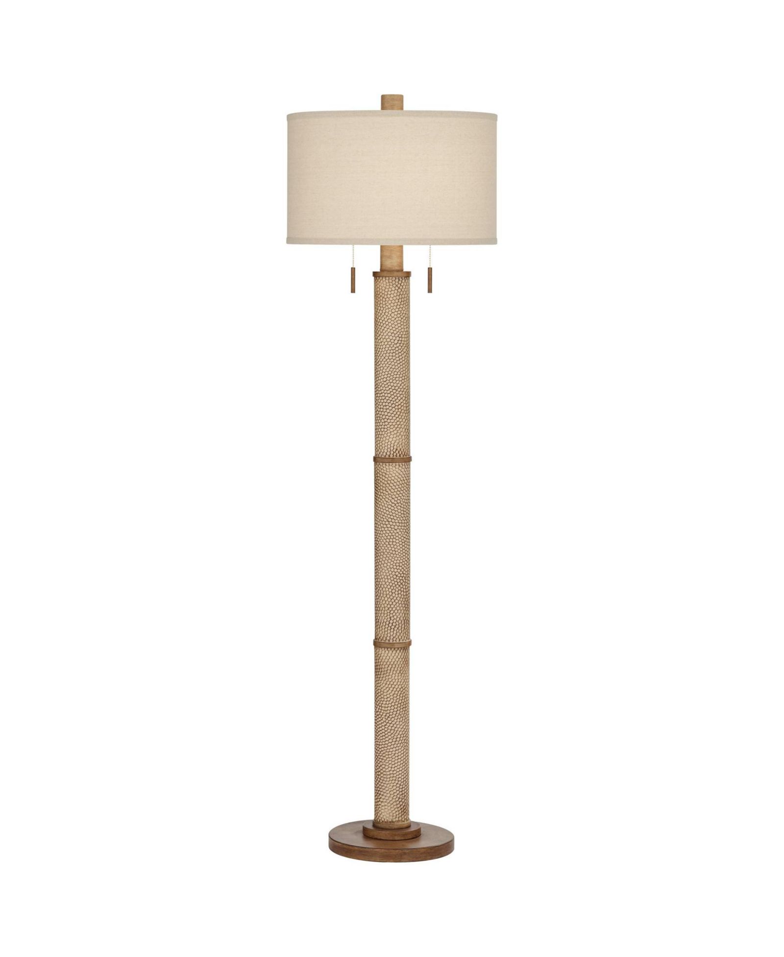 Barnes and Ivy Santiago 65" Tall Modern Country Floor Lamp with Pull Chain