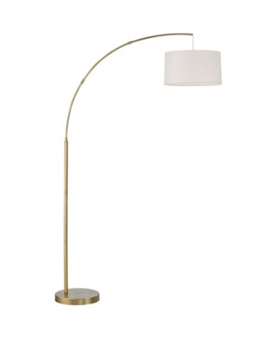 360 Lighting Cora Modern Industrial 72" Tall Arc Floor Lamp with Smart Socket Brass Metal  for Living Room Reading