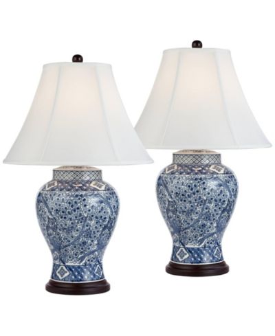 Barnes and Ivy Shonna 27" Tall Traditional Jar Table Lamps Set of 2