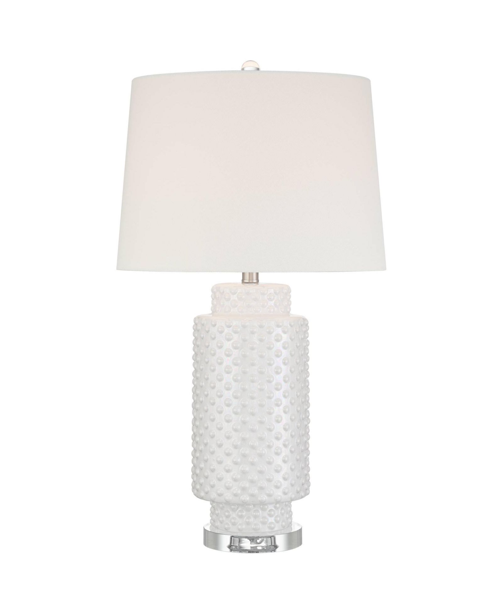 Possini Euro Design Luisa 28" Tall Modern Coastal 3-Way Table Lamp Dimpled  Finish Ceramic Single Living Room Bedroom Bedside