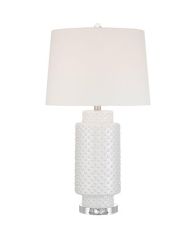 Possini Euro Design современная прибрежная настольная лампа Luisa 28" Tall, керамическая, для гостиной или спальни