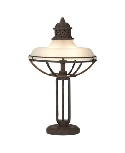 Franklin Iron Works настольная лампа в индустриальном стиле с USB диммером, 26.5"