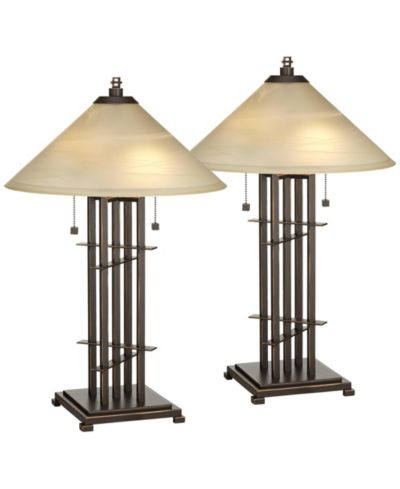 Набор настольных ламп Franklin Iron Works Metro Collection 23 1/2"