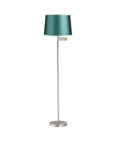 Напольный торшер 360 Lighting Druckman Modern Tall, регулируемый, с металлической отделкой Brushed Nickel