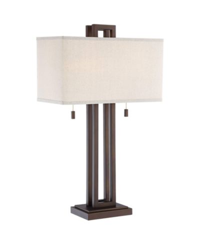 Настольная лампа Possini Euro Design Gossard Modern Industrial, 30" Tall, Bronze, с USB портом