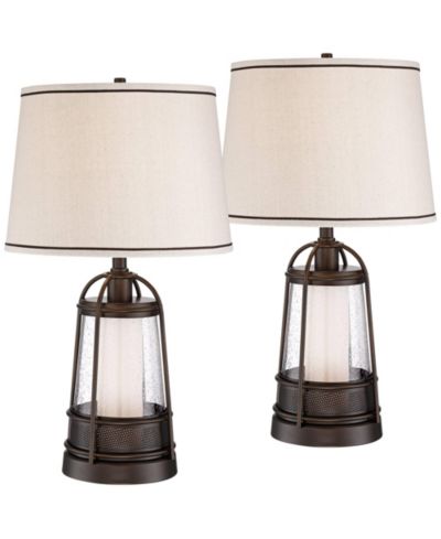 Настольные лампы Franklin Iron Works Hugh 26" Tall Rustic Farmhouse