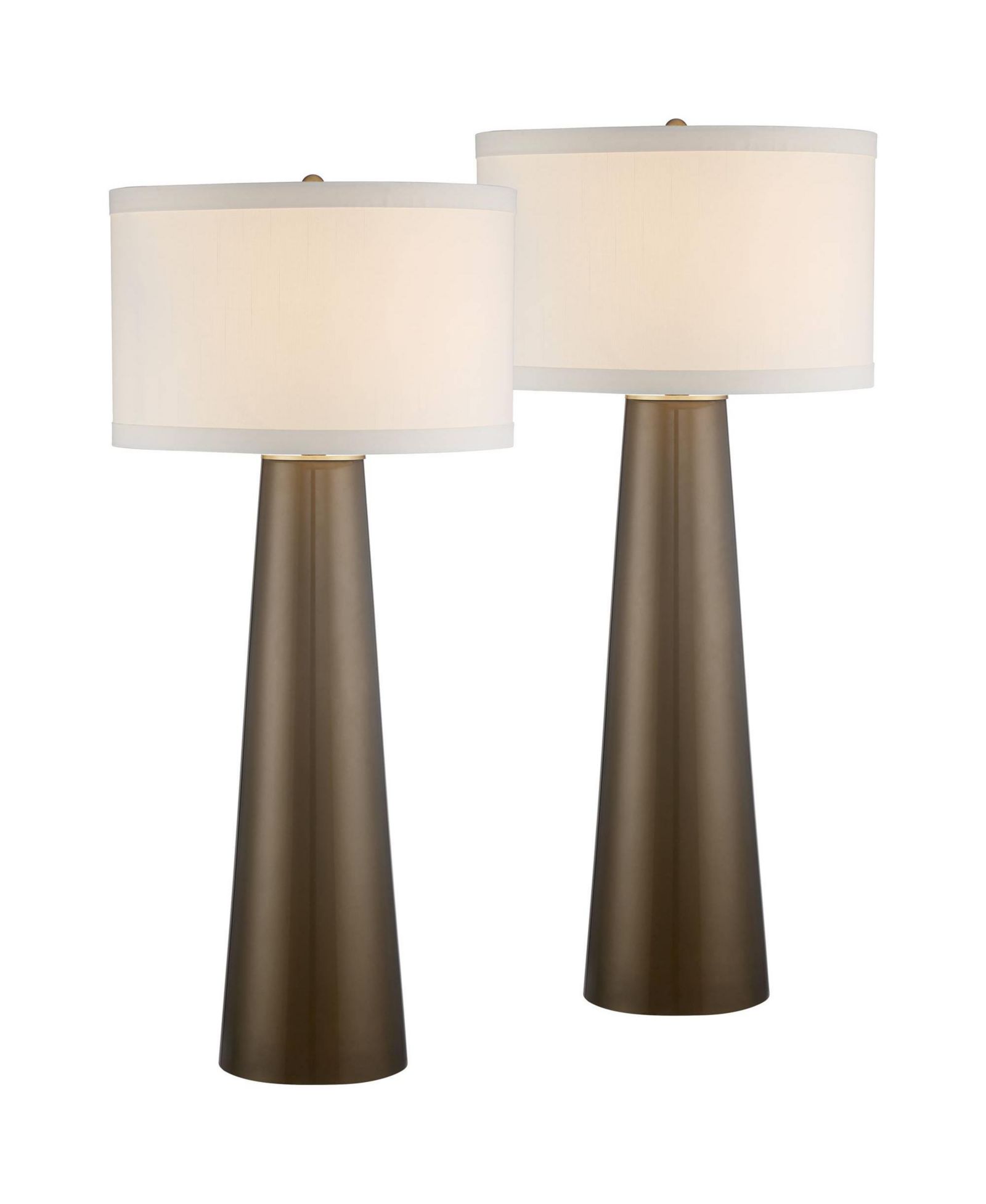 Possini Euro Design Karen настольная лампа Mid Century Modern, комплект из 2 штук, стекло, для гостиной и спальни