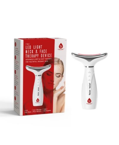 PURSONIC 7-Color LED Light Therapy Neck & Face Device - Multi-Mode Rejuvenation System