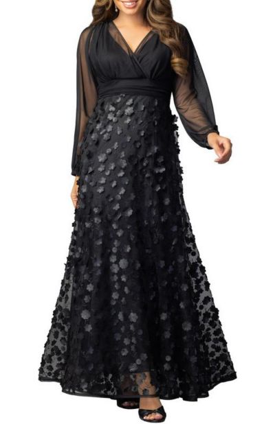 Женское вечернее платье Kiyonna Blossoming Beauty Mesh