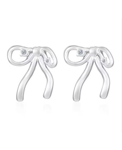 Серьги-гвоздики Rebl Jewelry CRYSTAL BOW