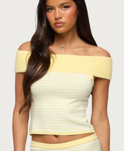 Edikted Women's Camil Striped Knit Top
