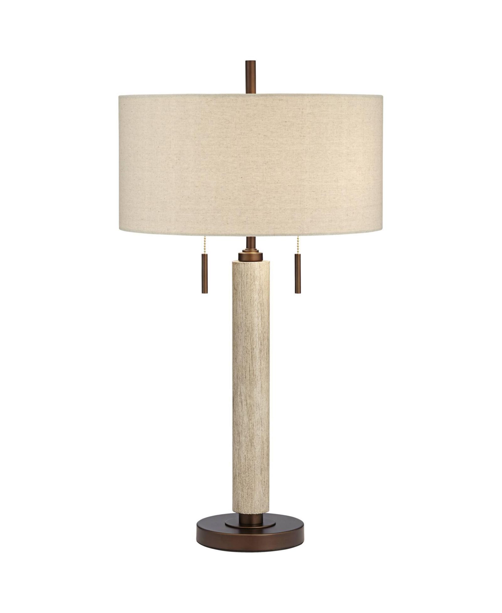 Настольная лампа Franklin Iron Works Mid-Century Modern с USB Charging Port 28.5" Tall