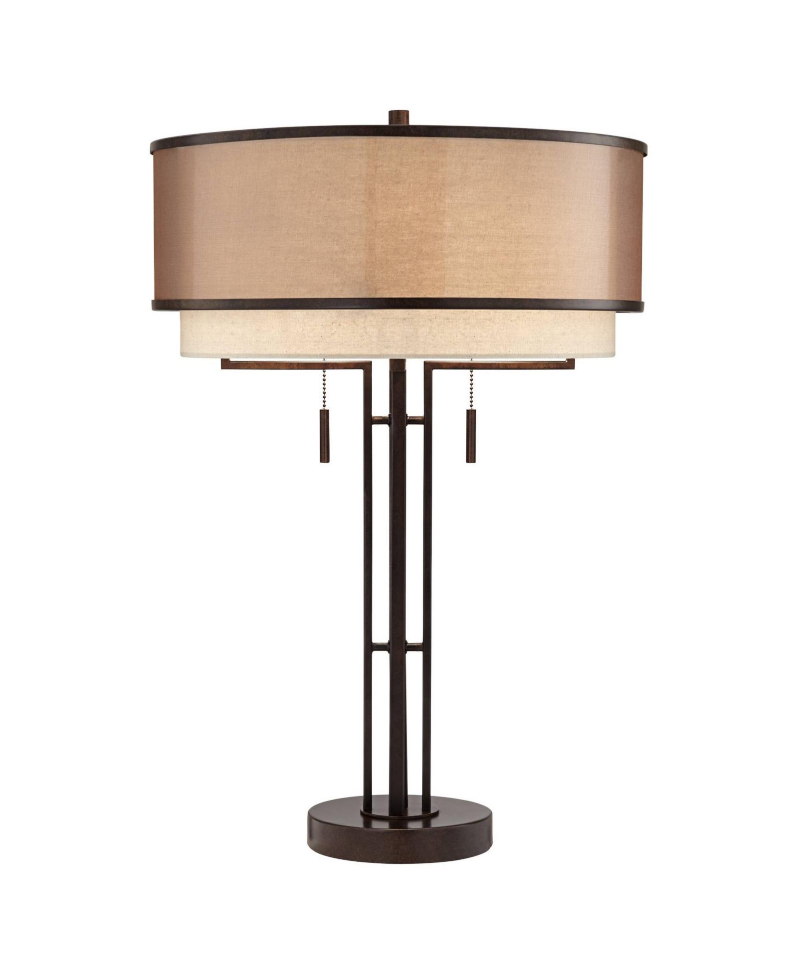 Franklin Iron Works Modern Industrial Table Lamp 27 1/2" Tall with USB Charging Port