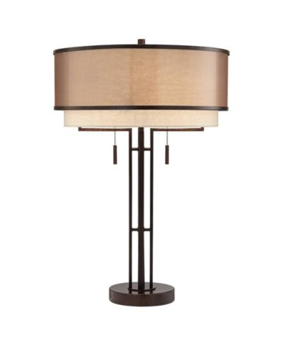 Настольная лампа Franklin Iron Works Modern Industrial 27 1/2" с USB портом