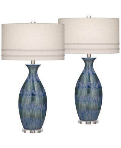 Набор настольных ламп Possini Euro Design Annette 38" Tall Modern Ceramic