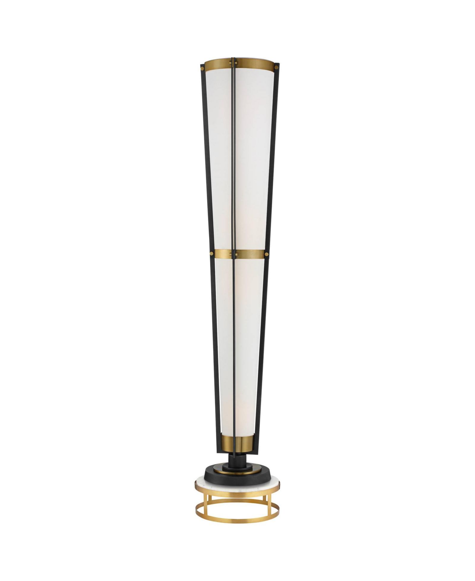 Possini Euro Design Vista Mid Century Modern Torchiere Floor Lamp with Riser 73 1/2" Tall Brass Gunmetal Linen Shade for Living Room