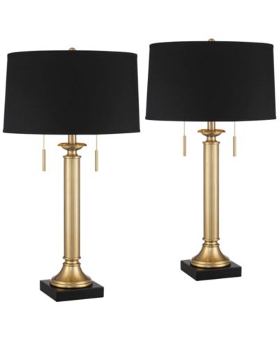 Набор настольных ламп Possini Euro Design Wynne 30" Tall Large Traditional End Table с USB портами