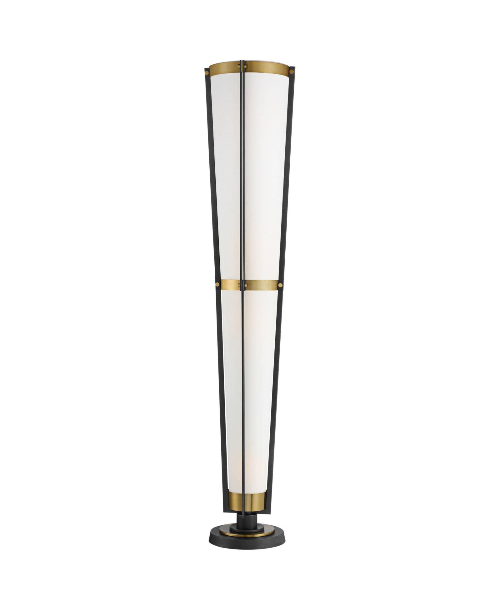 Possini Euro Design Vista Mid Century Modern 68" Tall Torchiere Floor Lamp Smart Socket Gunmetal  Brass Cone Shade for Living Room