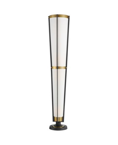 Торшер Possini Euro Design Vista Mid Century Modern 68" Tall Smart Socket Gunmetal Brass Cone Shade
