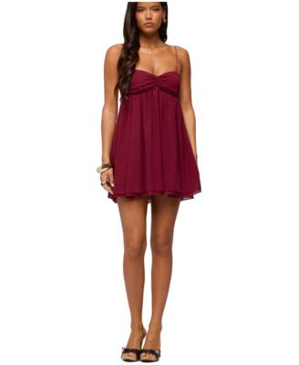 Edikted Женское мини-платье Babydoll из шифона