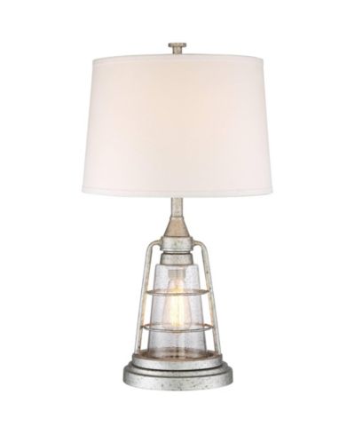 Franklin Iron Works Fisher настольная лампа с оцинкованной клеткой и LED диммером