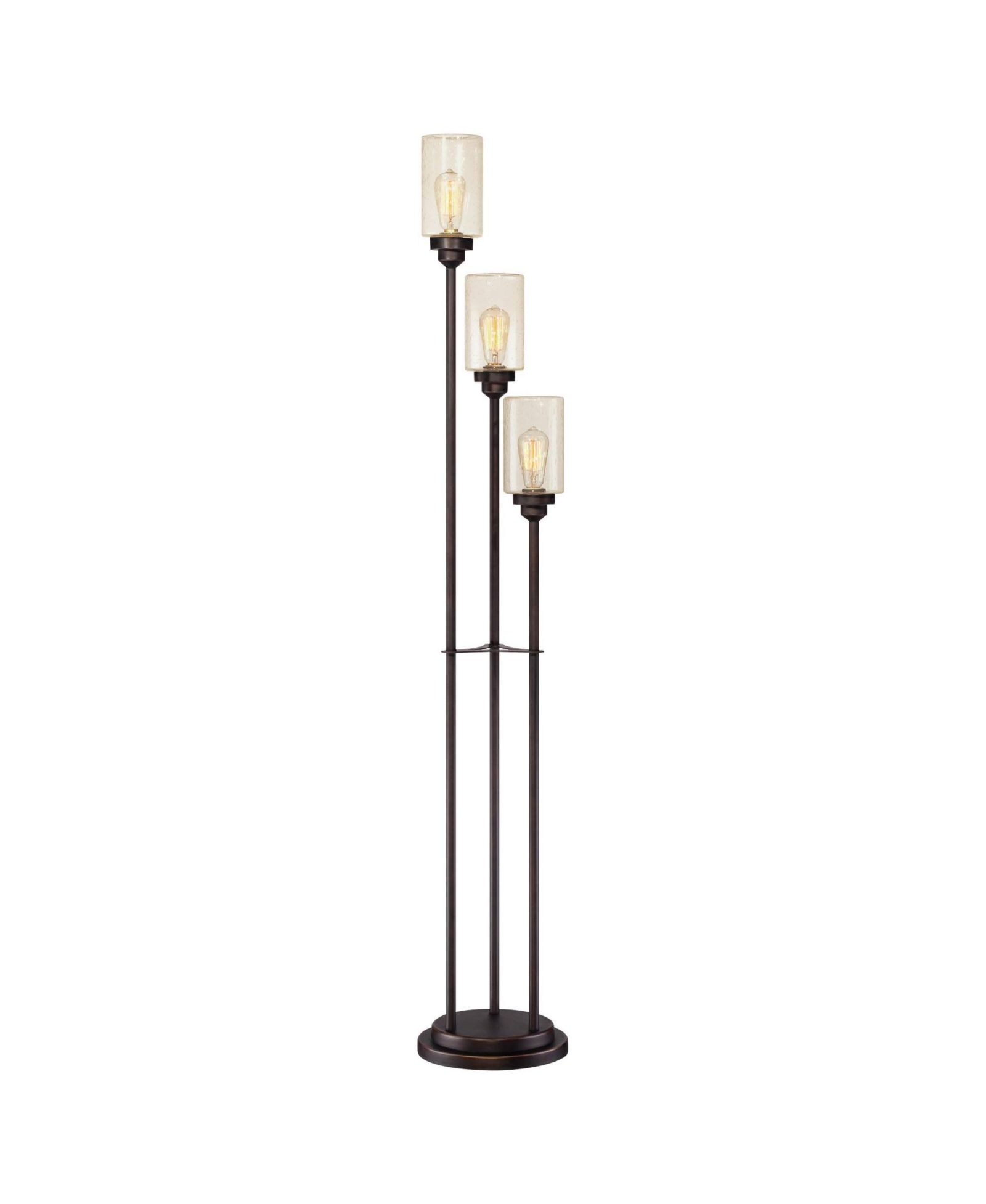 Торшер Franklin Iron Works в индустриальном стиле с USB-портом, 66"