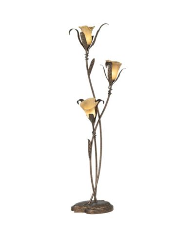 Franklin Iron Works Intertwined Lilies Rustic Farmhouse 68 1/4" Tall Floor Lamp Smart Socket