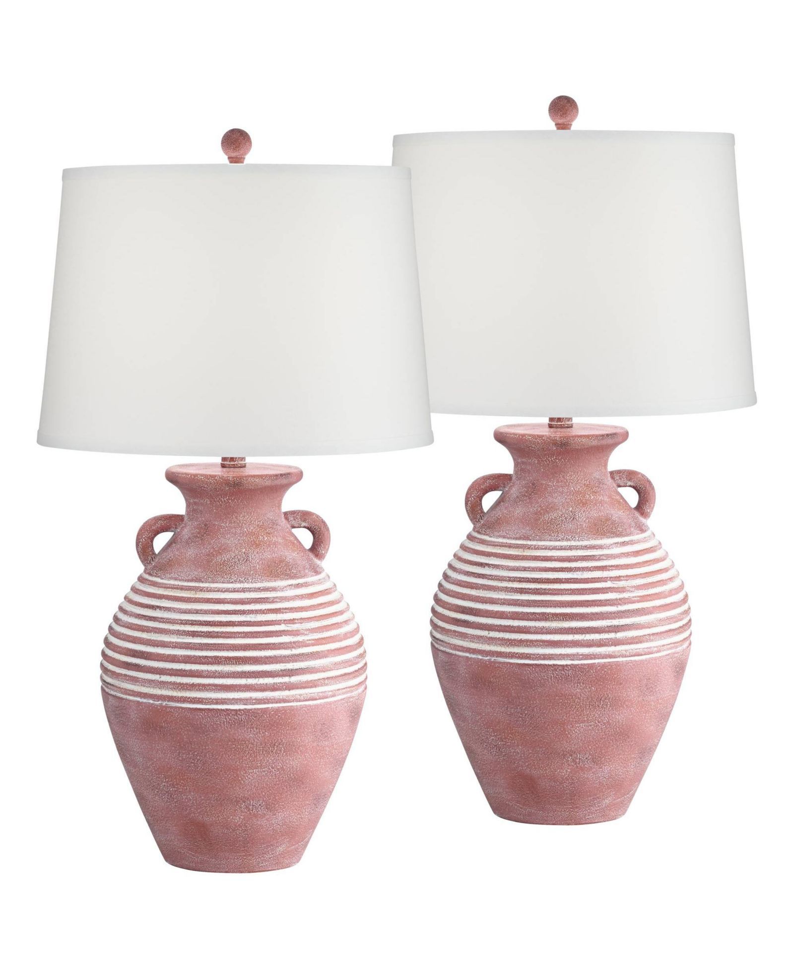 John Timberland Sierra 30" Tall Jug Large Southwest Farmhouse Rustic End Table Lamps Set of 2