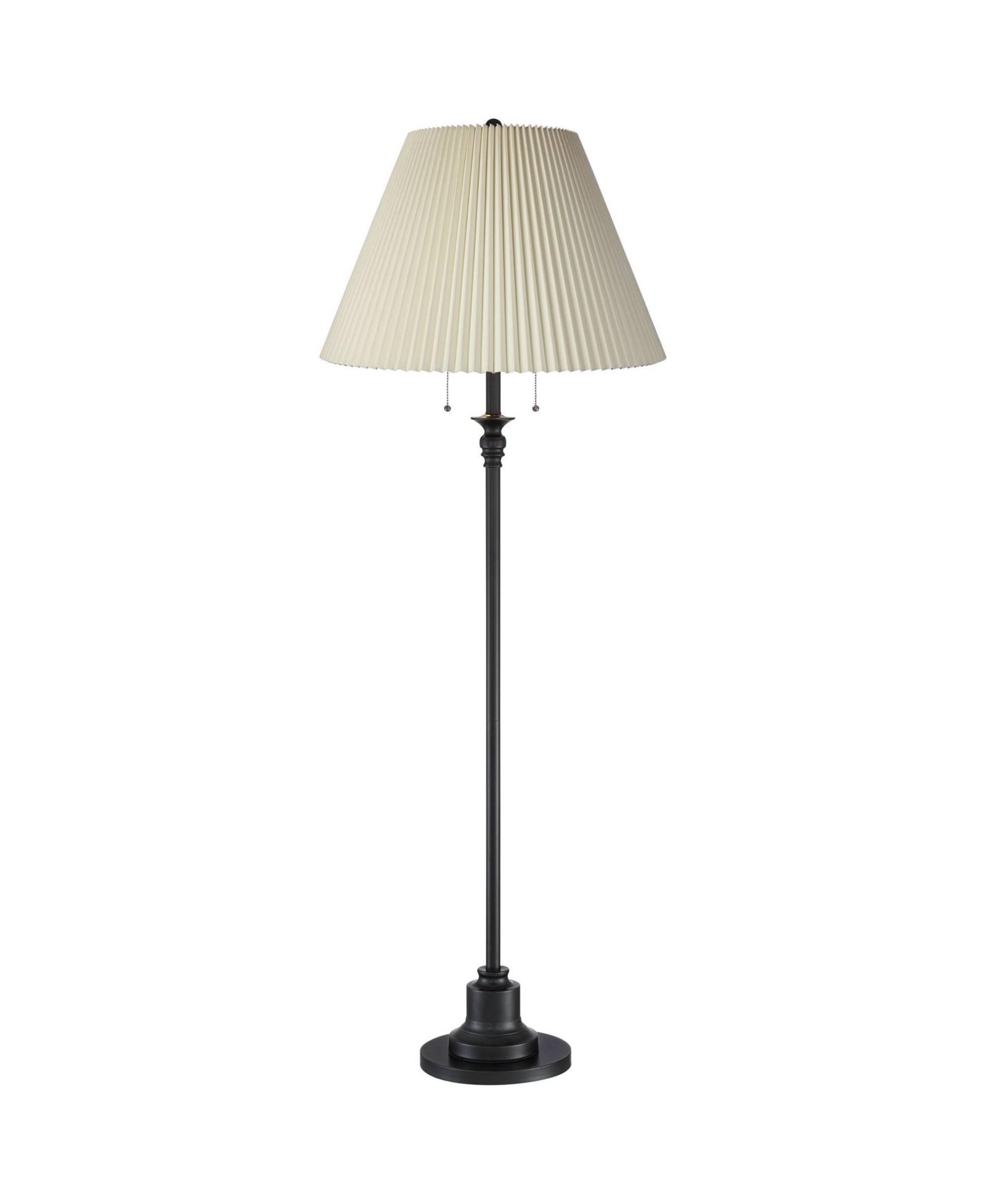 360 Lighting Spenser Retro Art Deco 58" Tall Floor Lamp Oiled Fabric Pleated Empire Shade for Living Room Bedroom House
