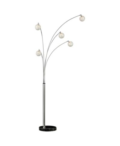 Possini Euro Design Allegra напольный торшер в стиле Mid Century Modern, хром