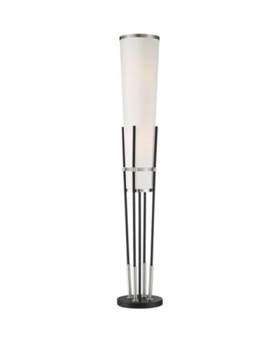 Торшер Possini Euro Design Flute Mid Century Modern 64" с умной розеткой, сатин никель