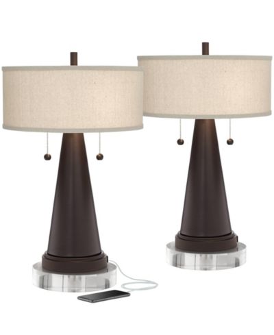 Franklin Iron Works набор настольных ламп Rustic Farmhouse