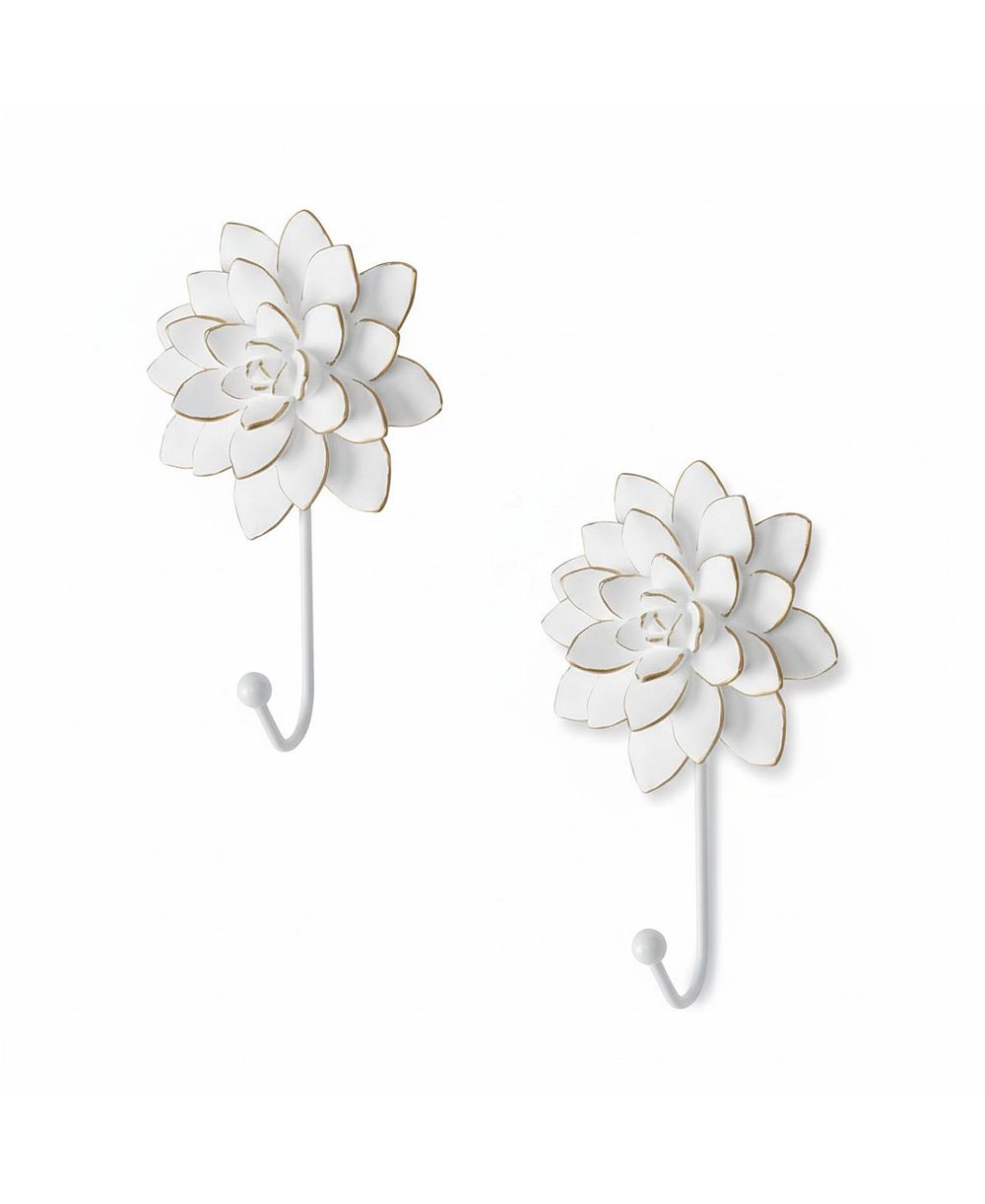 Декоративные настенные крючки Yigii Flower, 2-Piece Resin
