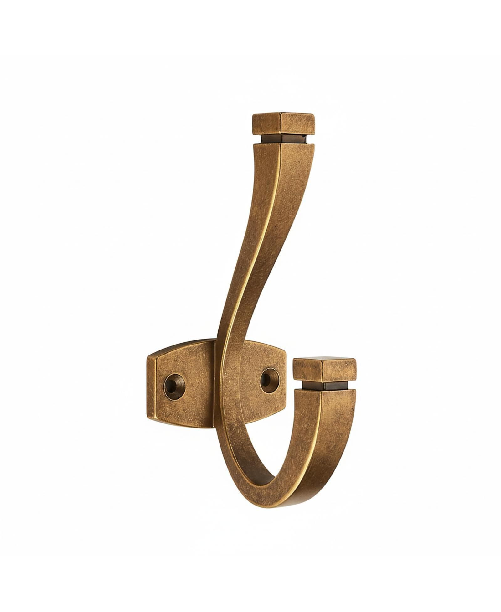 Набор крючков для полотенец и сумок Yigii 5 Pack Double Coat Antique Brass