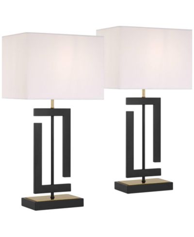 Набор настольных ламп 360 Lighting Pellana 26 1/4" латунь, USB, 2 шт.