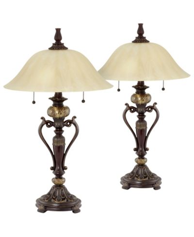 Набор из 2 настольных ламп Kathy Ireland Traditional 26"