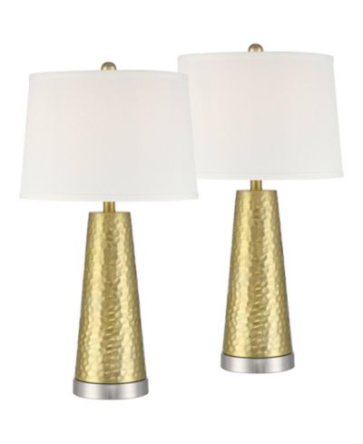 Набор настольных ламп Possini Euro Design Croley 27 1/2" High Hammered USB