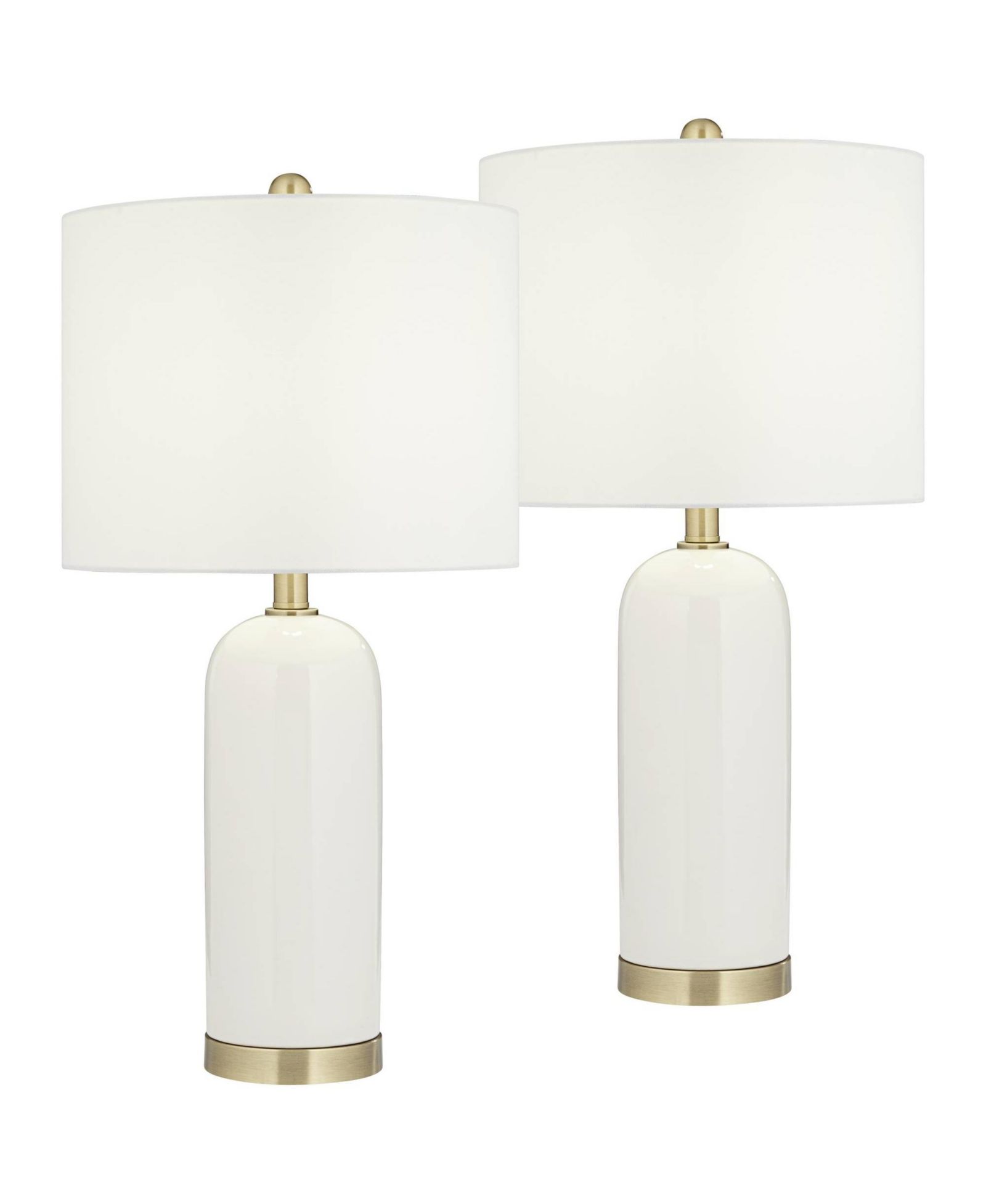 Набор из 2 современных прибрежных настольных ламп 360 Lighting Draper