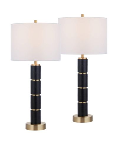 Набор из 2 ламп Possini Euro Design Rainier 30 1/2"H Faux Leather Column