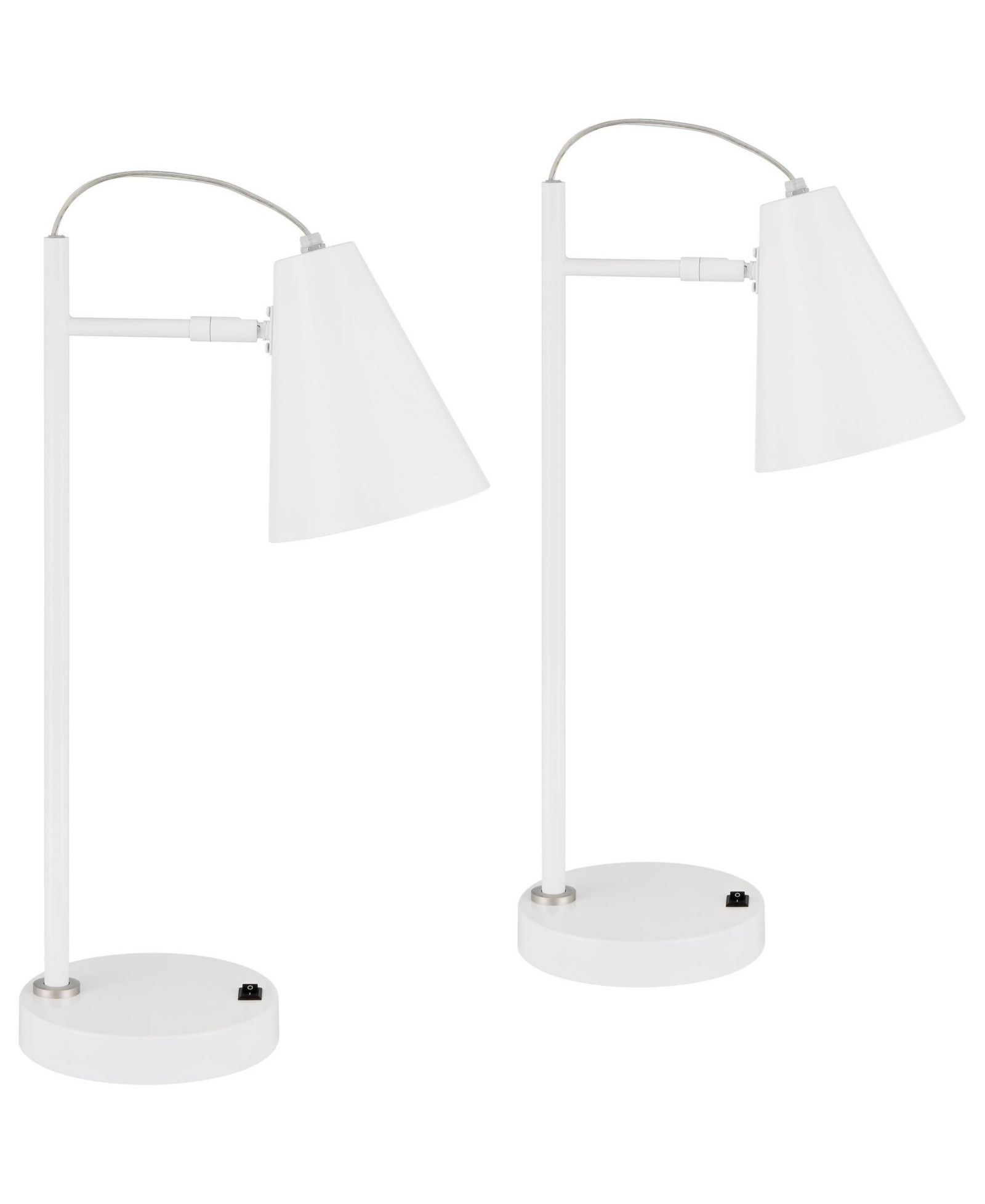 Набор из 2 настольных ламп 360 Lighting Chase 23" High Modern с USB портом